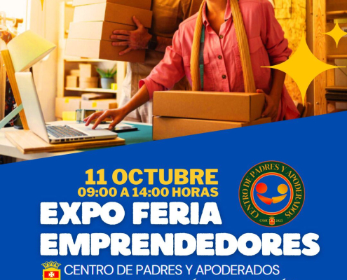 Afiche oficial Expo Feria Emprendedores del Centro de Padres y Apoderados CENPA, Colegio Santa María de Cervellón – 11 de octubre 2025
